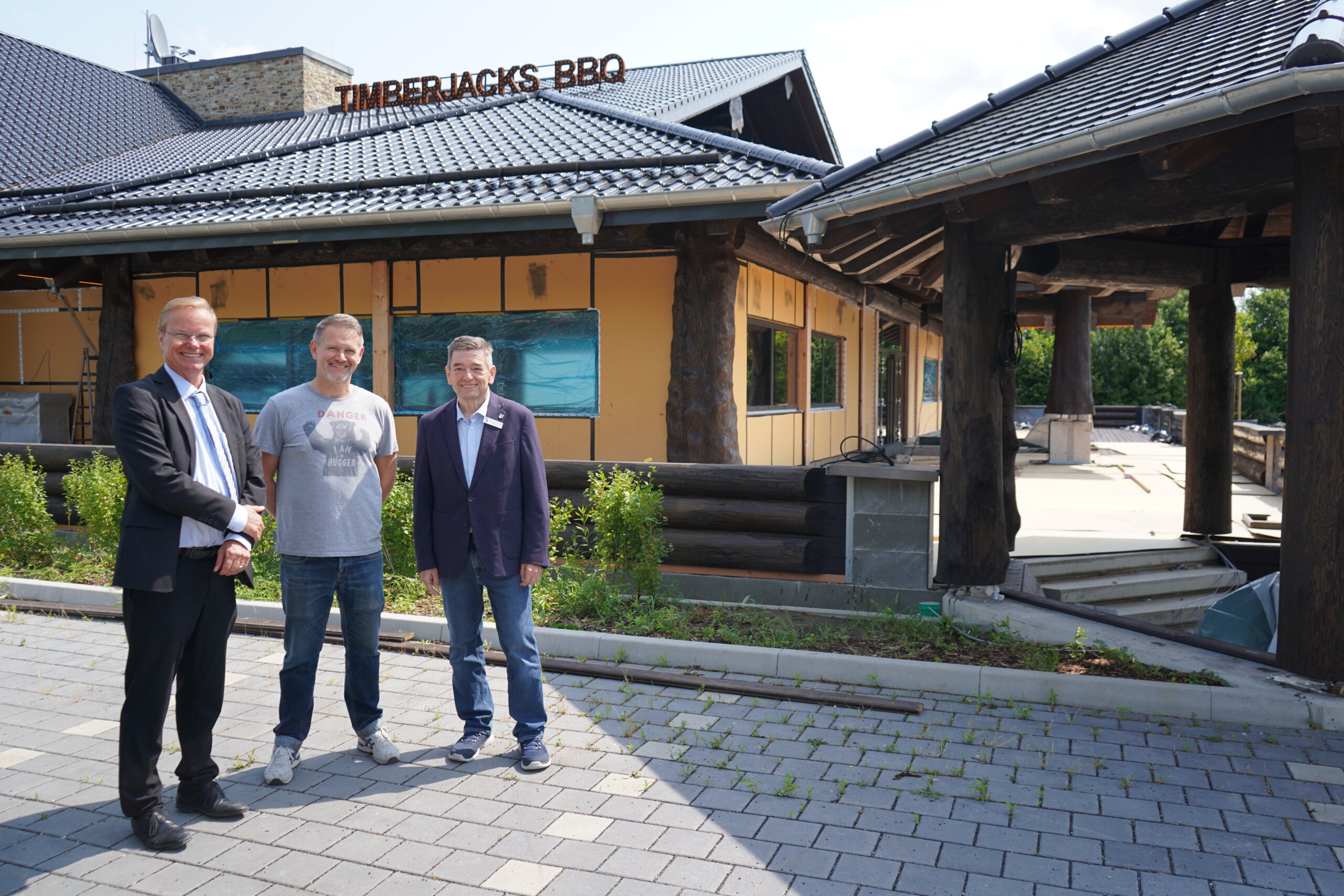 Timberjacks_Gruppenfoto, Werner Arndt, Dr. Gehrke, Thomas Kemner_2023-07-04