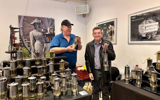 Dudek mit Grubenlampe und Bgm