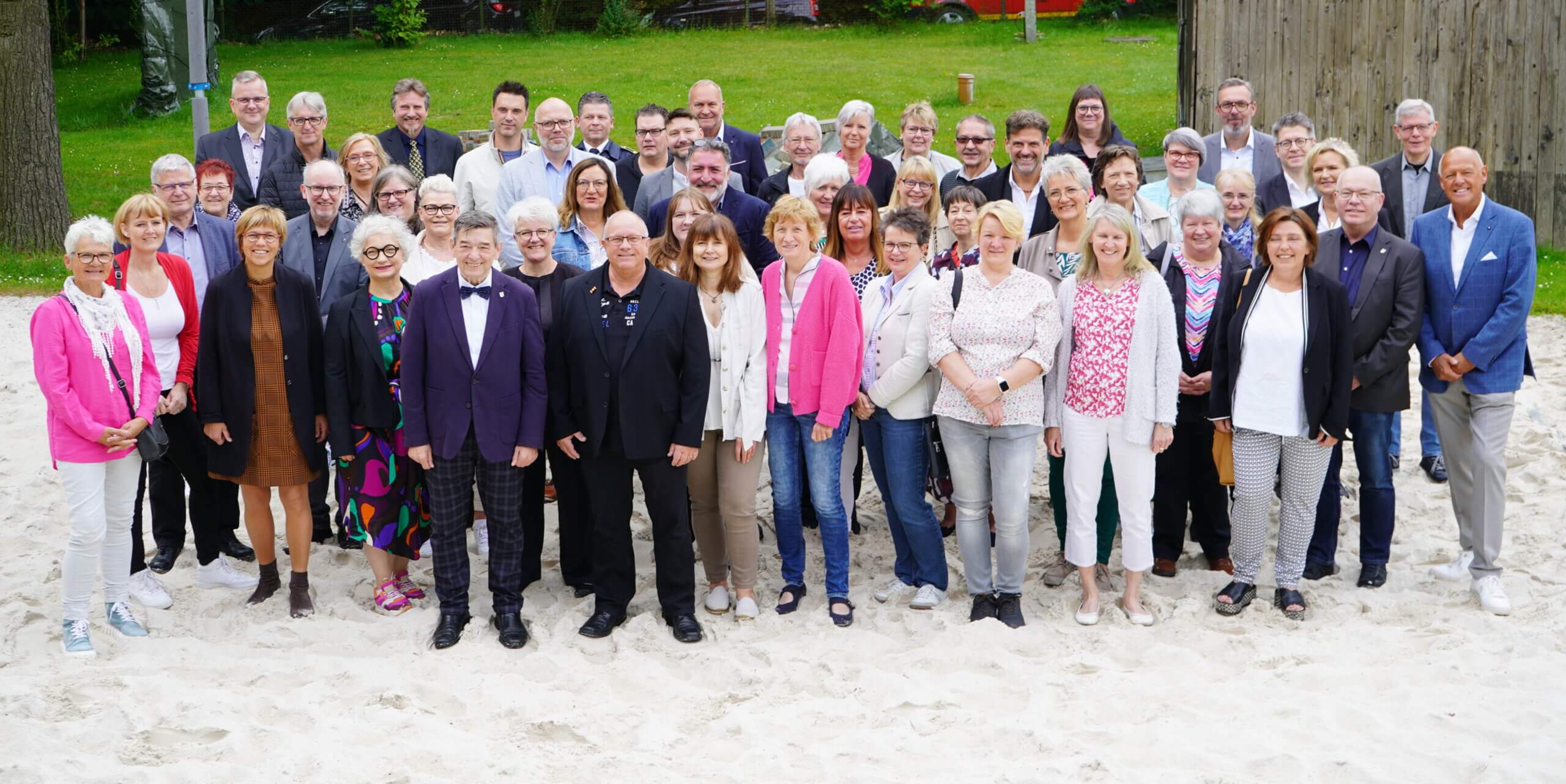Jubilare Ruhestand Stadt Gruppenbild